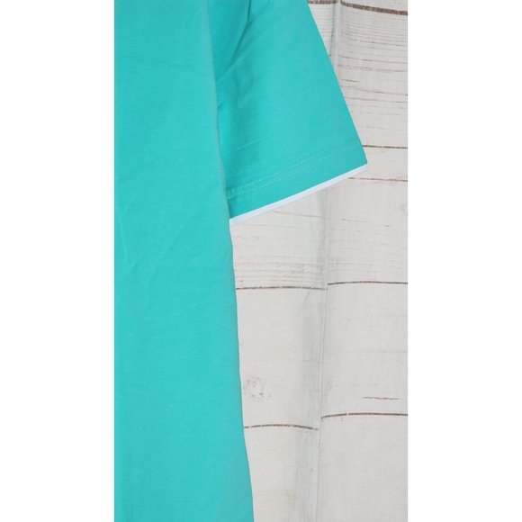 Rare Vassari Mint Green High Collar Short Sleeve Designer Button-Up Shirt - Picture 7 of 11